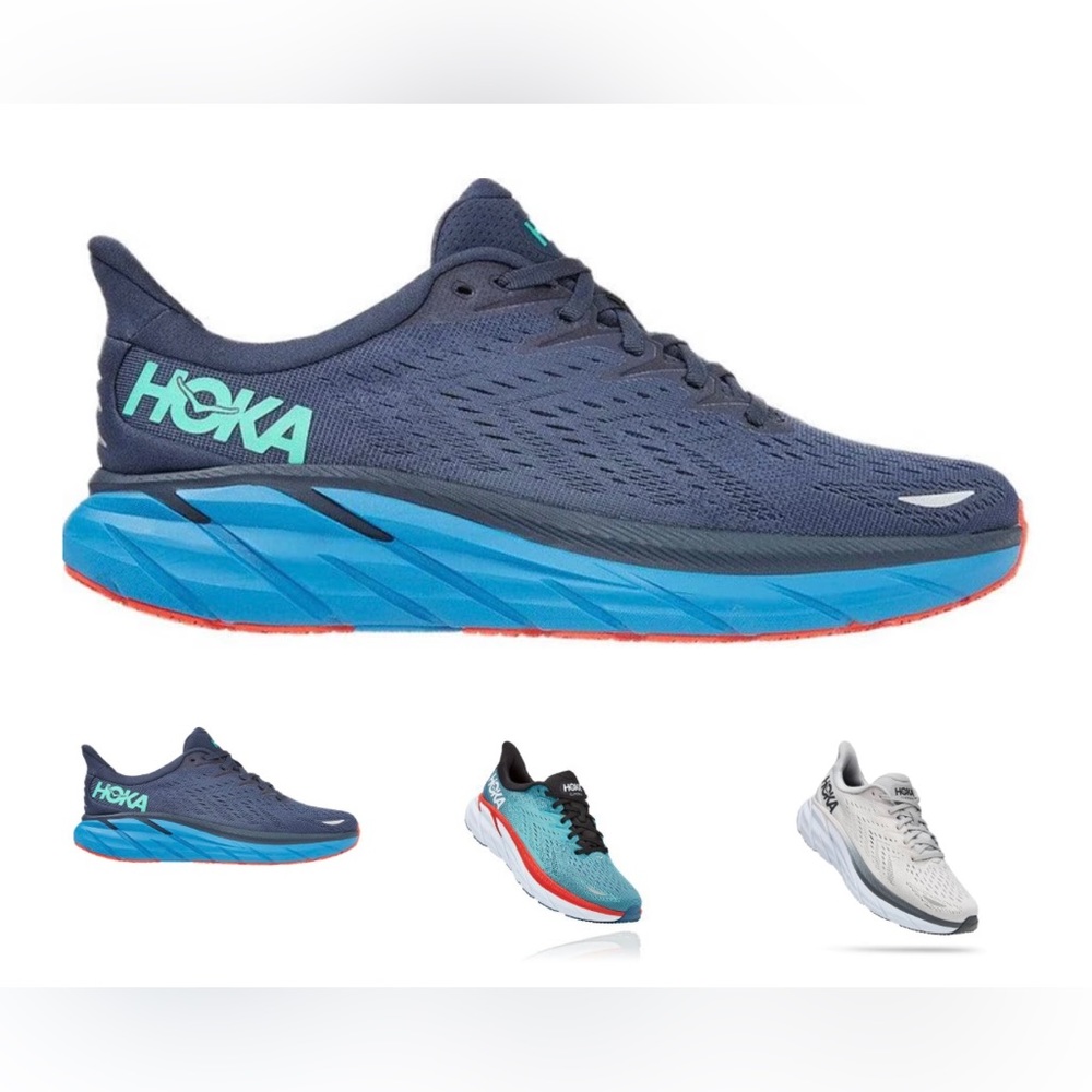Men’s HOKA Clifton 8 in blue (OSVB) size 10